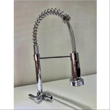 Imagem de Torneira Cozinha Gourmet Inox Escovado Monocomando Com Spray Extensor 