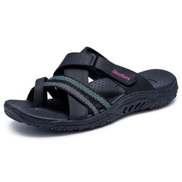Imagem de Skechers Sandália feminina Reggae Sunday Stroll, Preto, 38