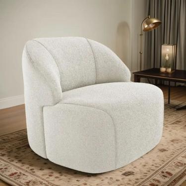 Imagem de Poltrona Organica Decorativa Eloa Boucle Bege - Londrilar