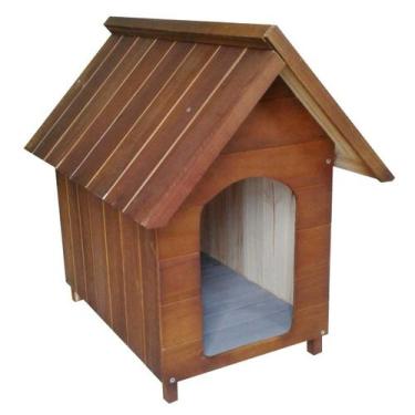 Imagem de Casinha De Cachorro De Madeira Simples Resistente - Beethoven Agropet,