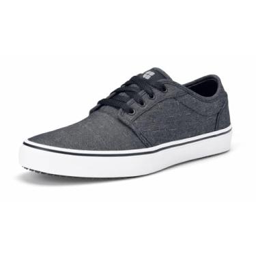 Imagem de Shoes for Crews Tênis de trabalho unissex antiderrapante – confortável, antiderrapante para homens e mulheres em hospitalidade, varejo, serviço de alimentação e mais - Merlin, Cinza, 8.5 Women/7 Men