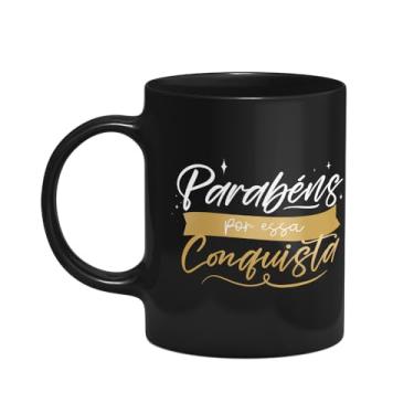 Imagem de JPS INFO, Caneca Formatura - Parab?ns por essa conquista - Preta