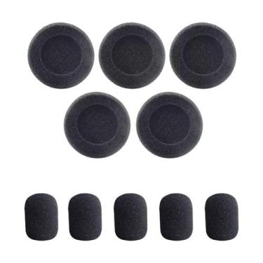 Imagem de Kit Com 10 Almofadas de Espumas Para Headset Intelbras Hsb50 Chs55 Hsb