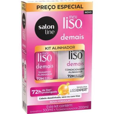 Imagem de Shampoo 300ml+ condicionador salon line meu liso demais 200ml