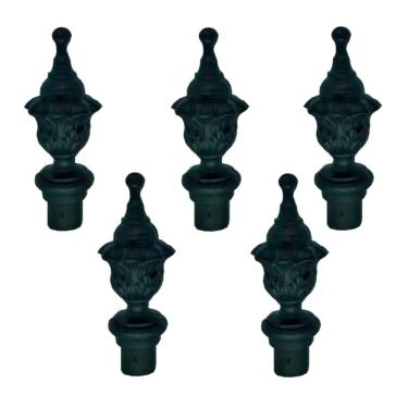 Imagem de Kit 5 Pinhas Ferro Fundido N10 P/ Grade Portão Sacada Muro