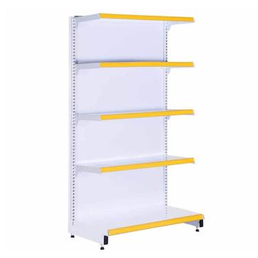 Imagem de Gôndola Prateleira Supermercado 5 Níveis 40x30 New Plus 1,70m Ponta Amarelo - Sa Gôndolas