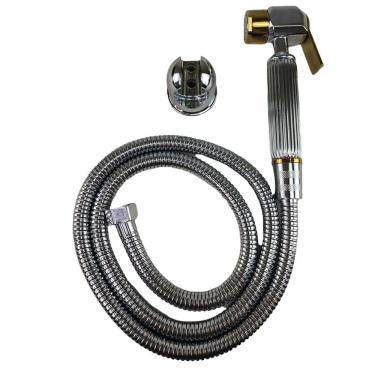 Imagem de Ducha Higienica Luxo De Mao Chuveirinho Intimo Suporte Metal