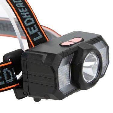 Imagem de Lanterna De Cabeça Recarregável Usb 9 Leds