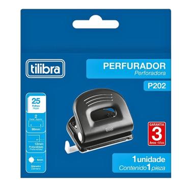 Imagem de Perfurador 2 Furos 25 Folhas P202 Tilibra
