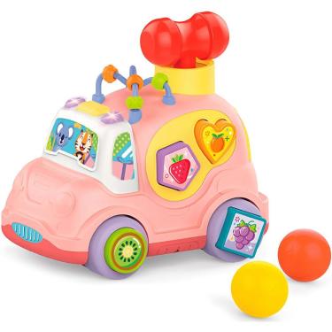 Imagem de Carrinho Educativo C- Luzes E Sons Rosa - Cardoso