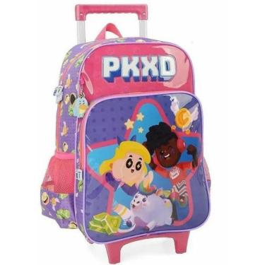 Imagem de Mochila Rodinhas Pkxd Festa Infantil Menina Escolar Xeryus