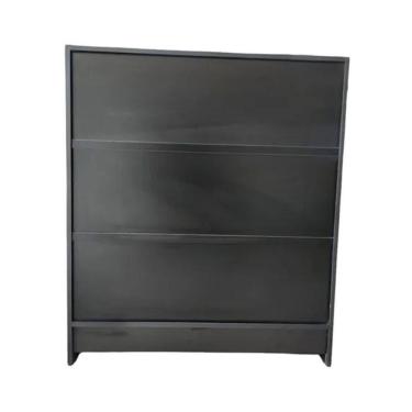 Imagem de Balcão Recepção Lojas E Comércios 100% Mdf Preto - Suprema Móveis