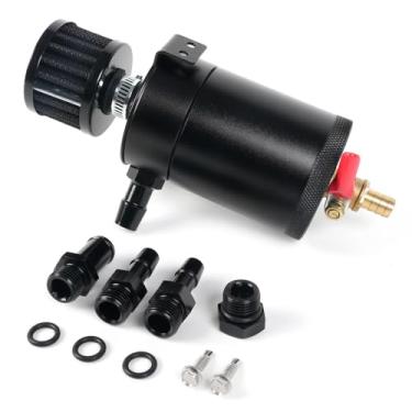 Imagem de BARTOO Tanque Universal Para Coleta De Óleo, 2 Portas, Kit Motor Carro Em Alumínio Billet Com Filtro Respiro, Separador Reservatório