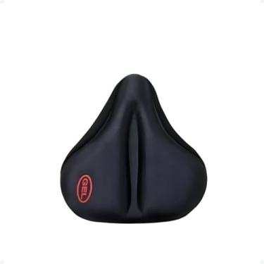 Imagem de Capa de Selim Larga Gel para Banco de Bicicleta Ergométrica, Conforto Extra, Ideal para Fitness, MTB, Spinning, Pedalando Longas Distâncias, Acessório para Ciclistas e Exercícios em Casa.