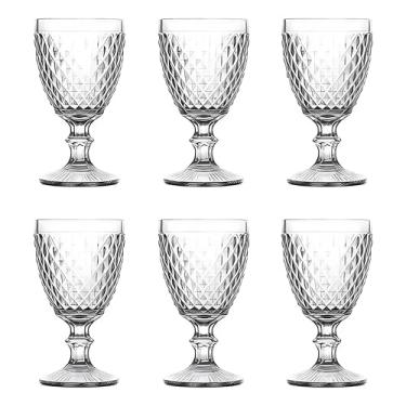 Imagem de Conjunto de Taças de Vidro Bico de Abacaxi, 325ml, 6 Peças, Transparente