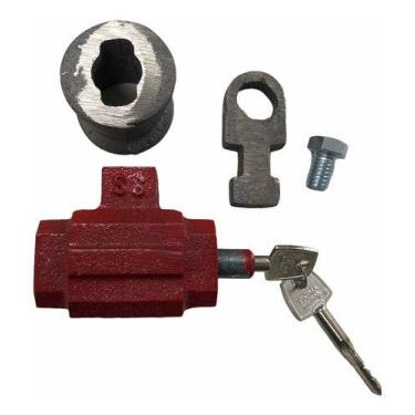 Imagem de Kit 3 Cadeado Piso Soleira P/ Porta De Aço Modelo King Tetra - SAO SAL