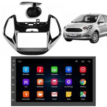 Imagem de Central Multimidia Android Auto Ford Ka Moldura + Câm BP - First Optio