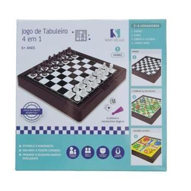 Imagem de Kit Jogo 4 em 1 Xadrez Dama Ludo Escada - Plogat Store - Magalu Plug L