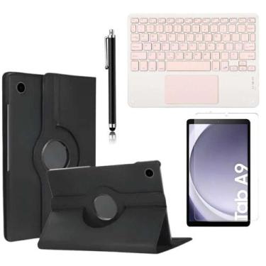 Imagem de Kit completo para Tab Galaxy Sansung A9 11' Capa Giratória + Teclado T