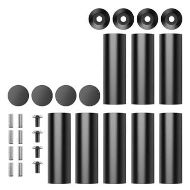 Imagem de Twotrees Elevadores extras para máquina de gravação a laser, 8 peças de coluna de suporte de 75 mm, aumento de 15 cm de altura para máquina de gravação a laser padrão de parafuso M5/cortador a laser