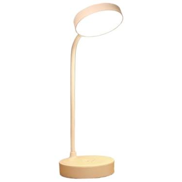 Imagem de Luminária Abajur de Mesa LED Luz Recarregável Touch Haste Flexível Lâmpada De Estudo Sem Fio