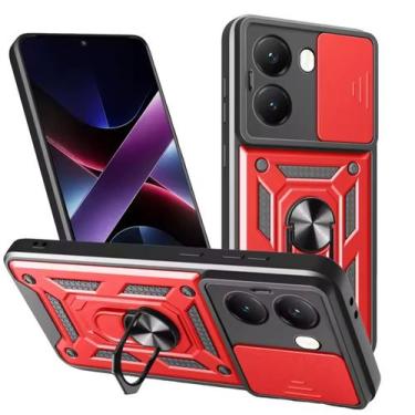 Imagem de Capa Capinha Armadura Para Xiaomi Poco X7 Pro 5G - Indefinido, Vermelh