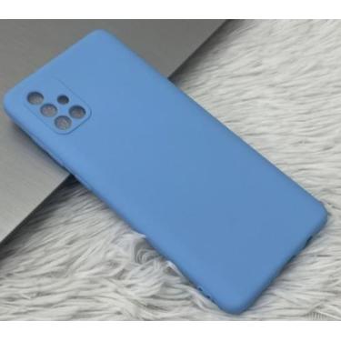 Imagem de Case Capa Capinha A71/A72 Samsung Galaxy Silicone Aveludado Proteção d