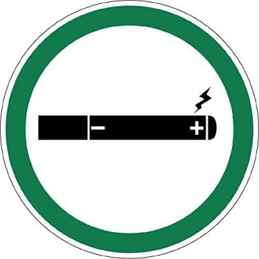 Imagem de NMC Placa de janela permitida para cigarros eletrônicos National Marker M958C