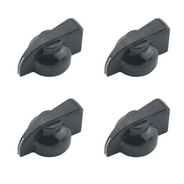 Imagem de DGHAOP 8 peças de tampas de botão de potenciômetro de plástico, acessórios de guitarra, peças de instrumentos musicais, componente de baixo