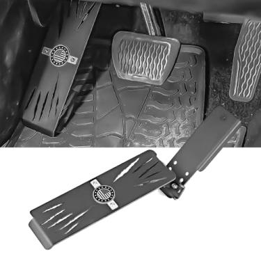 Imagem de NKCELL POWER Pedal Morto Driver Pedal de Apoio para O Pé Esquerdo Painel de Chute Lateral Esquerdo Ajustável Antiderrapante para Jeep Wrangler Jl Jlu Gladiator Jt 2018-2024(Não Adequado para O Modelo