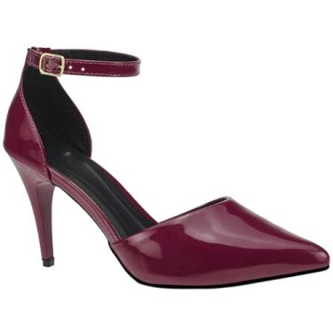 Imagem de Sandália Feminina Salto Alto Bloco Confortável - Ajustável, Antiderrapante e Resistente para Festas e Eventos(Marsala,numeric_35)