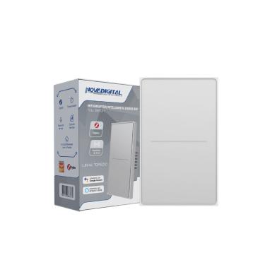 Imagem de Interruptor Inteligente Zigbee Linha Topázio 2 Botões BRANCO