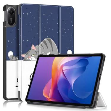 Imagem de Gylint Capa para Xiaomi Redmi Pad 2 11 polegadas 2025, capa dobrável de couro PU ultrafina com suporte para Xiaomi Redmi Pad 2 Lazy Cat