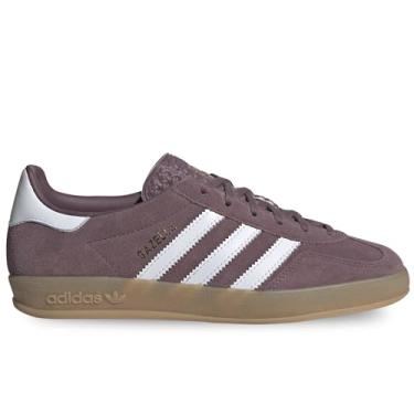 Imagem de adidas tênis feminino gazelle indoor, sombra fig/nuvem branca/goma, tamanho 6