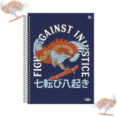 Imagem de Caderno Universitário Animativa 1 Matéria Capa Dura Bom D+ Masculino 8