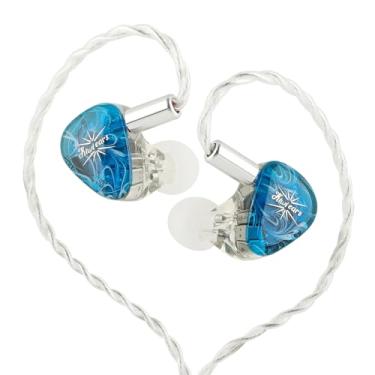 Imagem de HIFIXAUDIO Kiwi Ears Orchestra Lite in Ear Monitor, fone de ouvido personalizado 8BA Hi-Fi, fone de ouvido para monitor de estúdio, fones de ouvido com fio com cabo OFC destacável, placa frontal