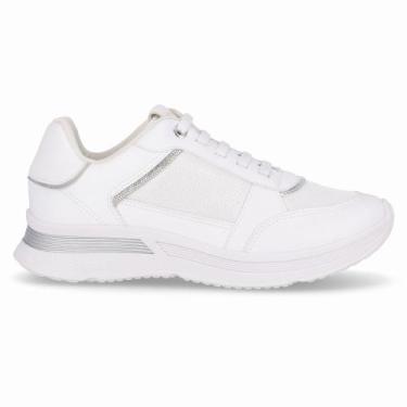 Imagem de Tênis Energy Anabela Médio Branco Neve com Prata - PICCADILLY, 35