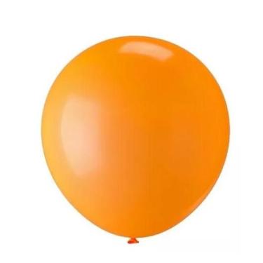 Imagem de BALÃO LISO REDONDO - PIC PIC Nº09 - LARANJA NEON - Pacote com 25 unida