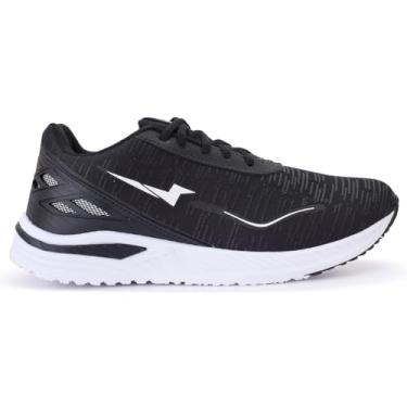Imagem de Tenis Academia Masculino Feminino Cronos Casual Corrida Escolar Adulto Infantil Leve (Preto/Branco, BR, Adulto, Numérico, 36)