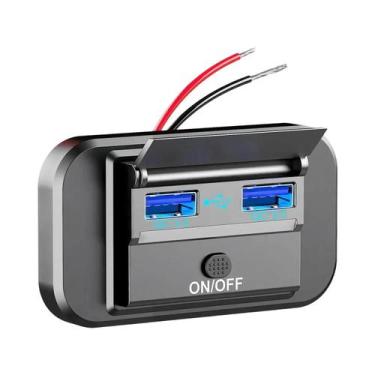 Imagem de Carregador Rápido Dual PD QC3.0 Tipo C USB De 96W Com 4 Portas Para Ca