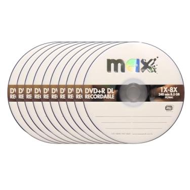 Imagem de Maxprint - Kit 10x de mídia DVD+R Dual Layer Slim 8.5GB 1X-8X 50231-4 no Estojo Slim