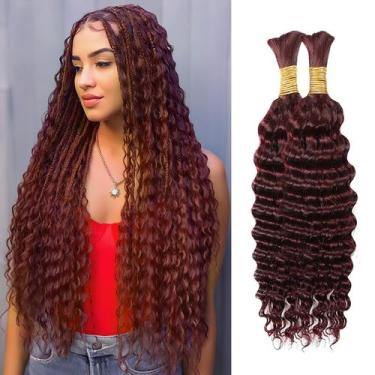 Imagem de Cabelo trançado BaodanHair 100% cabelo humano virgem 24 polegadas 110g