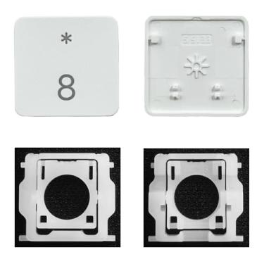 Imagem de GRMTRV Dobradiça individual de substituição para teclado Magic A2438 A2439 A2449 A2450 A3118 A3203 2021-2024 ano (8 teclas)