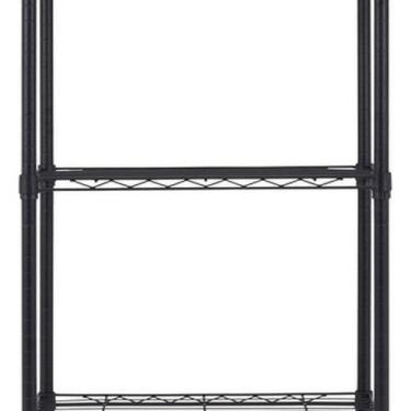 Imagem de Estante De Aço Preto 90X60X35Cm Até 150Kg - 3 Prateleiras - Spaceo