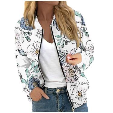 Imagem de Jaqueta COTECRAM Bomber D cinza claro feminina leve de inverno