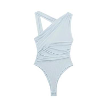 Imagem de Macacão De Tule Com Estampa De Leopardo Para Mulheres Verão 2024 Sem C