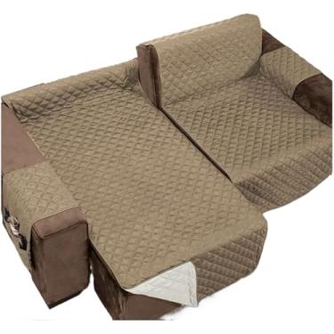 Imagem de Capa Para Sofá RetráTil 2 MóDulos – Protetor ReclináVel Dupla Face, VersáTil Para Casa(Bege/Creme,2,00)