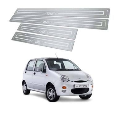 Imagem de Soleira De Porta Chery Qq 2011 Até 2014 Aço Inox