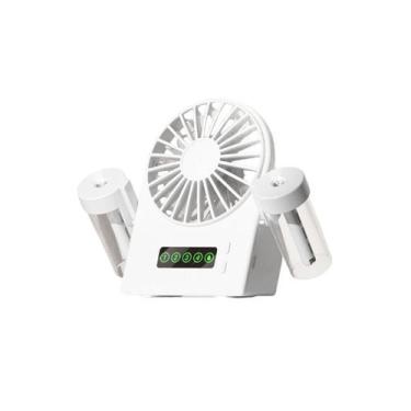 Imagem de Ventilador Portátil Recarregável Silencioso 4 Velocidades Umidificador