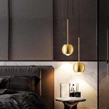 Imagem de Iluminação de lustre LED Ilha Luzes Quarto Completo Cobre Pendente Luz Moderna Luxo Pendurado Lustre Luminárias Restaurante Luzes de Teto, Decoração Moderna